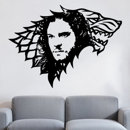 Samolepka Jon Snow Hra o tróny