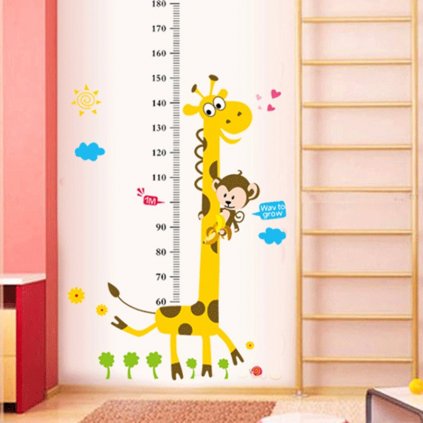 samolepka na stenu Meter Žirafa