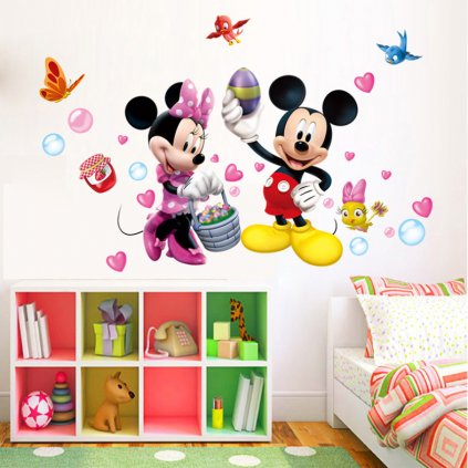 samolepka na stenu Minnie a Mickey Mouse