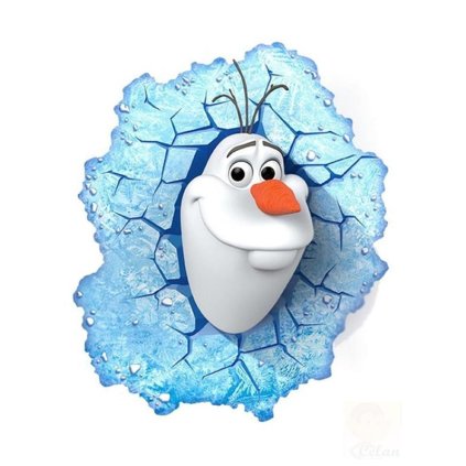 Samolepka Olaf Ľadové kráľovstvo