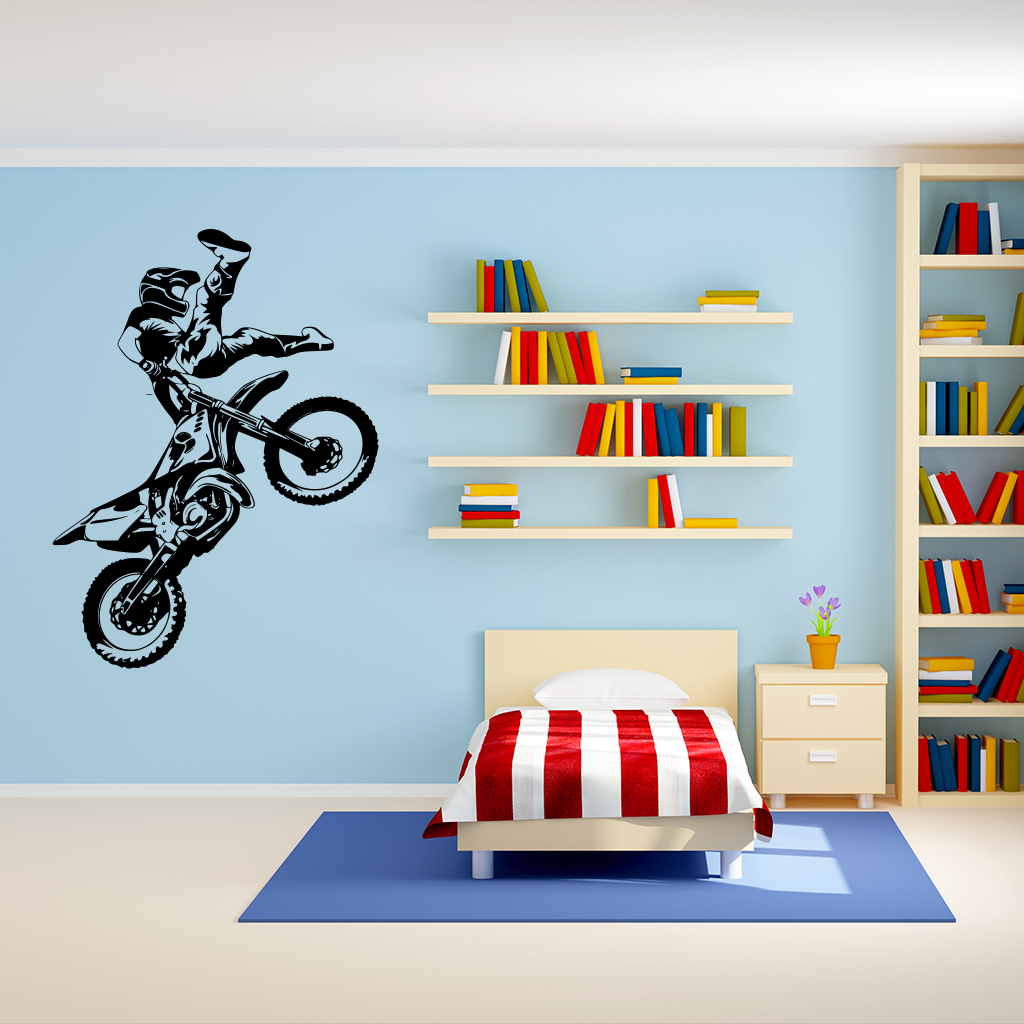 Samolepka Freestyle Motocross Farba: černá, Veľkosť: 100 x 74 cm