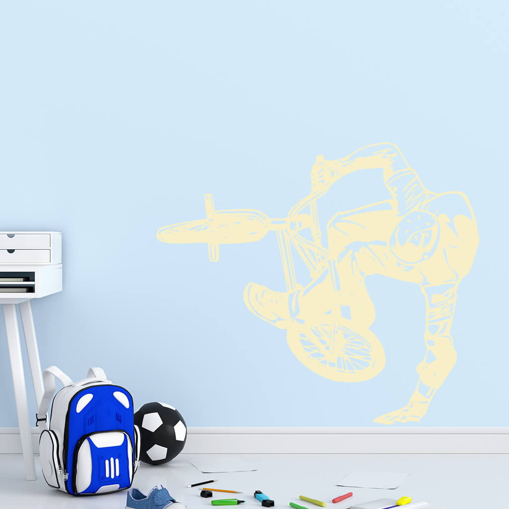 Samolepka BMX Freestyle Farba: béžová, Veľkosť: 100 x 87 cm