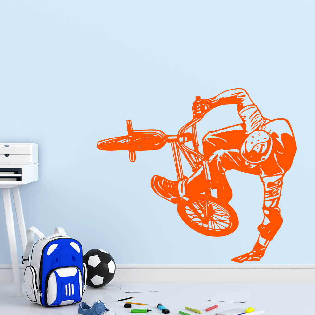 Samolepka BMX Freestyle Farba: oranžová, Veľkosť: 100 x 87 cm