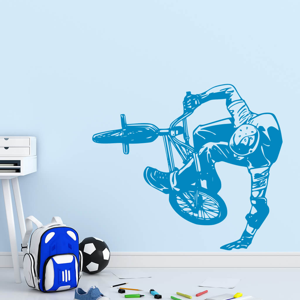 Samolepka BMX Freestyle Farba: modrá, Veľkosť: 100 x 87 cm