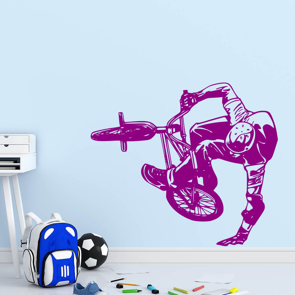 Samolepka BMX Freestyle Farba: fialová, Veľkosť: 100 x 87 cm