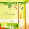 Samolepka na stenu Zelený listnatý strom