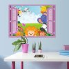 Samolepka Zvieratká zo Zoo v okne
