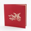 3D prianie Červená motorka