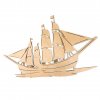 Drevená nástenná dekorácia Loď