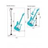 Samolepka na stenu Elektrická gitara