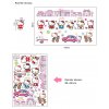 Samolepka na stenu Hello Kitty s domčekmi