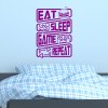 Samolepka Jesť, spať, hrať a znova