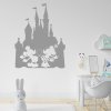 Samolepka Zamilovaní Mickey a Minnie na Zámku
