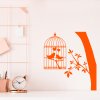 Samolepka Zamilované vtáčiky v klietke
