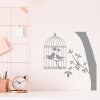Samolepka Zamilované vtáčiky v klietke