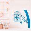 Samolepka Zamilované vtáčiky v klietke