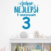 Samolepka Všetko najlepšie