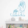 Samolepka Mufasa a Simba Leví kráľ