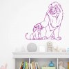 Samolepka Mufasa a Simba Leví kráľ