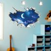 Samolepka na stenu Mesiac a hviezdy