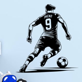 Samolepka Futbalista s menom. Samolepka je určená predovšetkým pre chlapcov, ktorí chcú vytvoriť svoj vlastný futbalový...