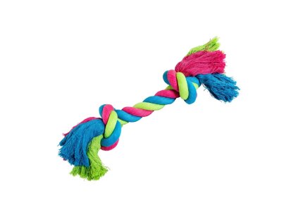 Bavlněný uzel modro-zelený 36 cm