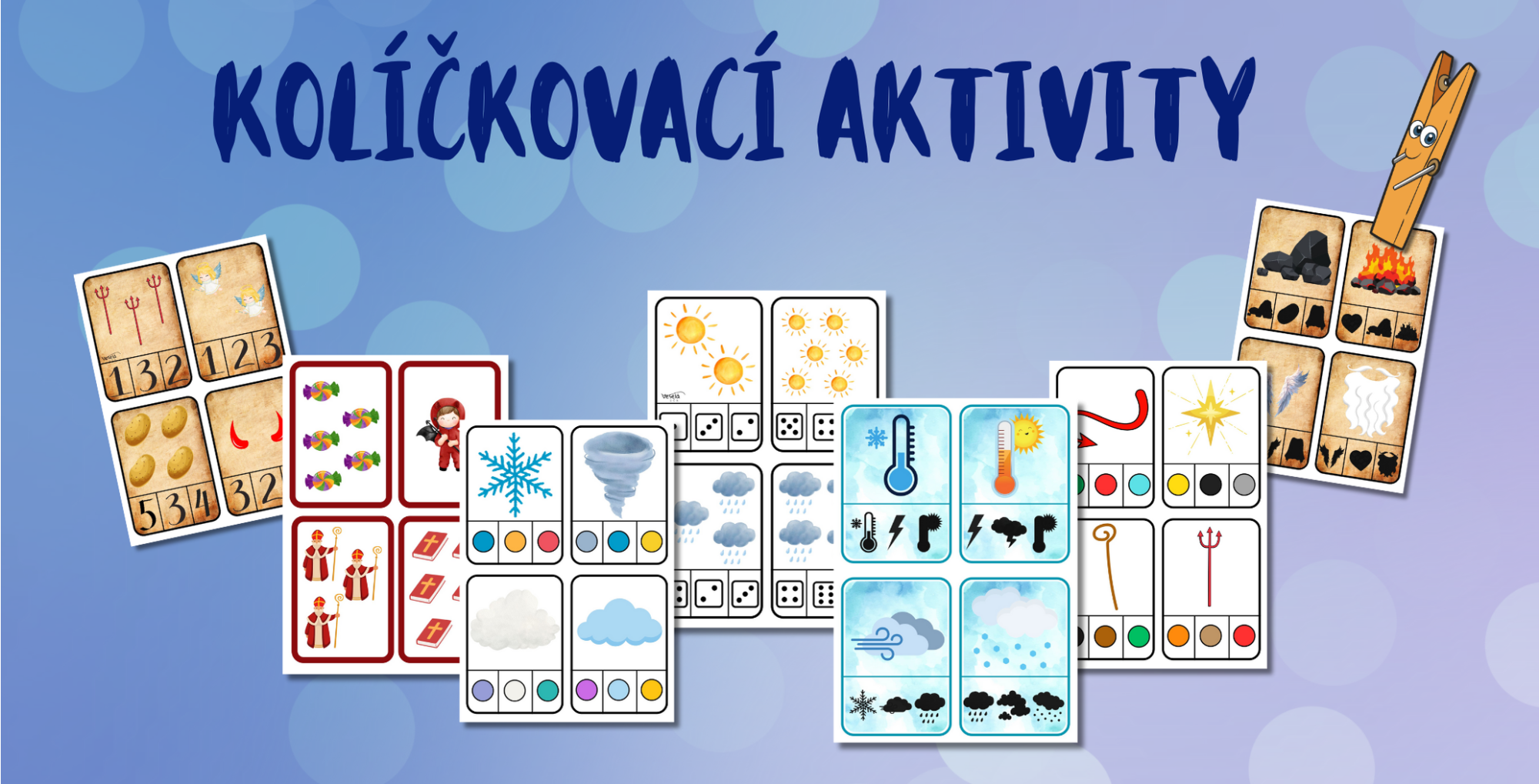 Kolíčkovací aktivity: Hravé učení doma i ve školce