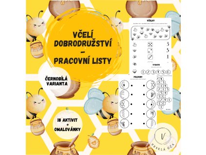 Včelí dobrodružství- pracovní listy