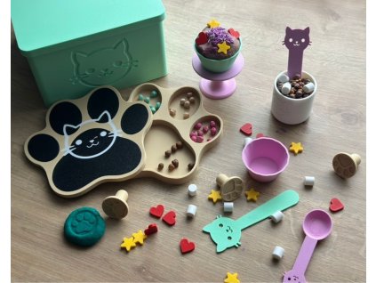 kočičí kavárna celá sada