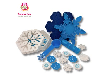 Vločková smyslohra - zimní sada pro tvoření a modelování