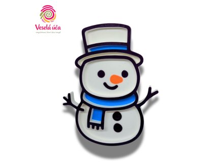 Vysypávací tác - Veselý sněhulák