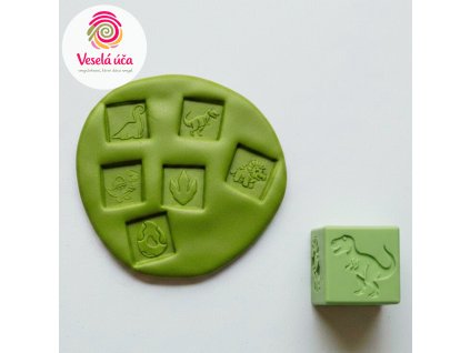 Obtiskávací kostka DINOSAUŘI – dobrodružné smyslohraní