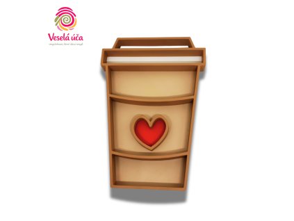 Vysypávací tác – Kelímek se srdíčkem