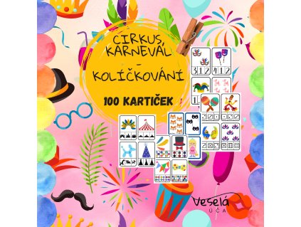KARNEVAL & CIRKUS – Kolíčkování (PDF aktivity pro děti)