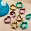 Mini vykrajovátka Vánoce – sada 9 ks | Modelína, těsto, senzorika