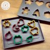 Mini vykrajovátka Vánoce – sada 9 ks | Modelína, těsto, senzorika