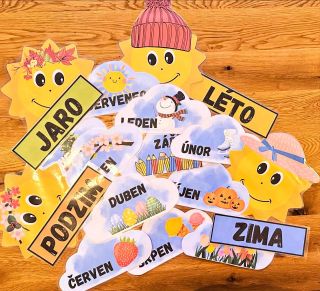 🌞 Veselá a praktická pomůcka pro děti 🌞 Chcete, aby si děti snadno zapamatovaly měsíce a roční období? Naše barevné...