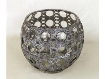 Svícen koule 14x12cm