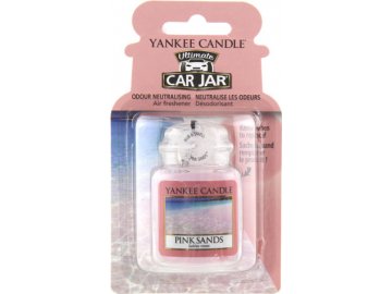 Yankee Candle do auta Růžové písky | 1x papírová visačka do auta | 14g