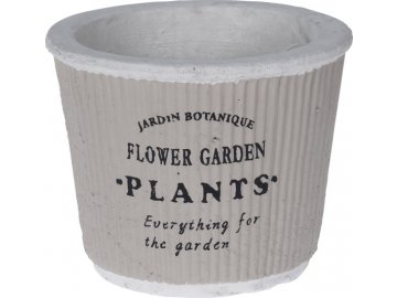 Keramický květináč Plants grey 16,5x13,5cm