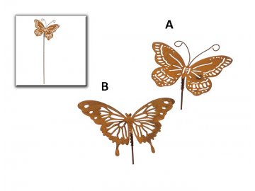 Zápich | kovový motýl | 2 varianty