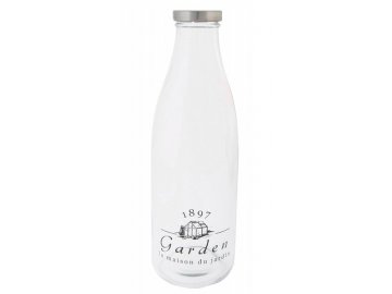 Skleněná lahev na mléko 9x9x27cm I