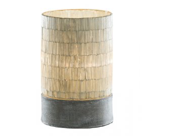 ZGE 11801164; lampa stolní skleněná na kovovém podstavci, pr.20x33cm
