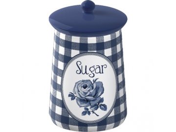 Dóza na cukr | Vintage Indigo | keramická | 9x16cm
