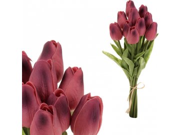 Mini tulipán, barva fialová. Materiál pěna. Cena za 1 kus, ve svazku je 10 kusů, ve svazku je 10 kusů.