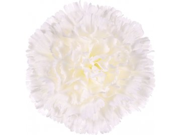 Karafiát, barva bílá. Květina umělá vazbová. Cena za balení 12 kusů