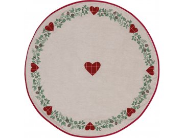 Textilní kobereček pod vánoční stromeček Charline