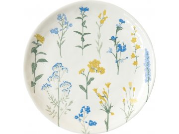 Porcelánový dezertní talíř Mille Fleurs Yellow