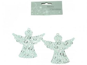 Ozdoba anděl set 2ks 9,5cm