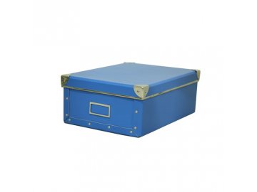 Úložná krabice s víkem | modrá | různé velikosti